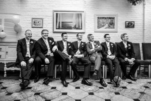 Groomsmen having fun