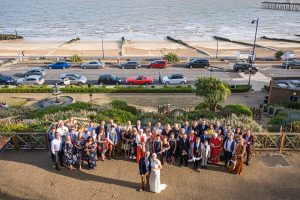 wedding guests at felixstowe